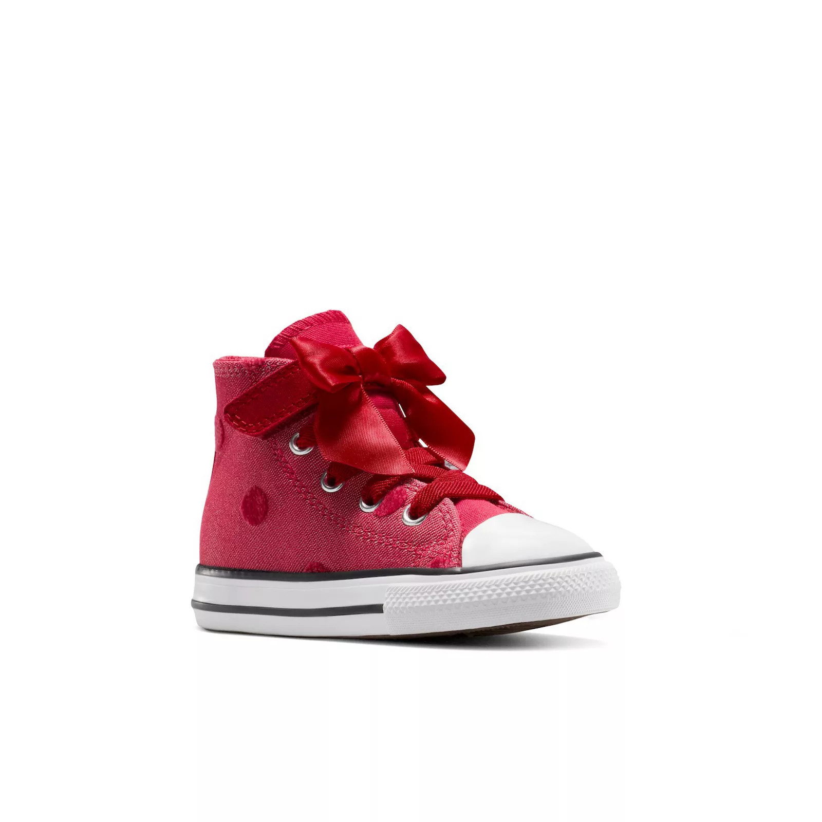 Converse Chuck Taylor All Star Toddler Girls Bow Easy On High-Top Sneakers, Toddler Girl's, Size: 5 T, Red Bow | Kohl's