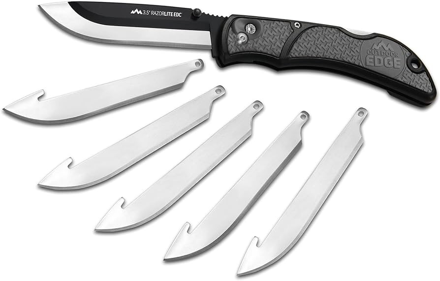 OUTDOOR EDGE 3.5" RazorLite EDC Knife. Pocket Knife with Replaceable Blades and Clip. The Perfect... | Amazon (US)