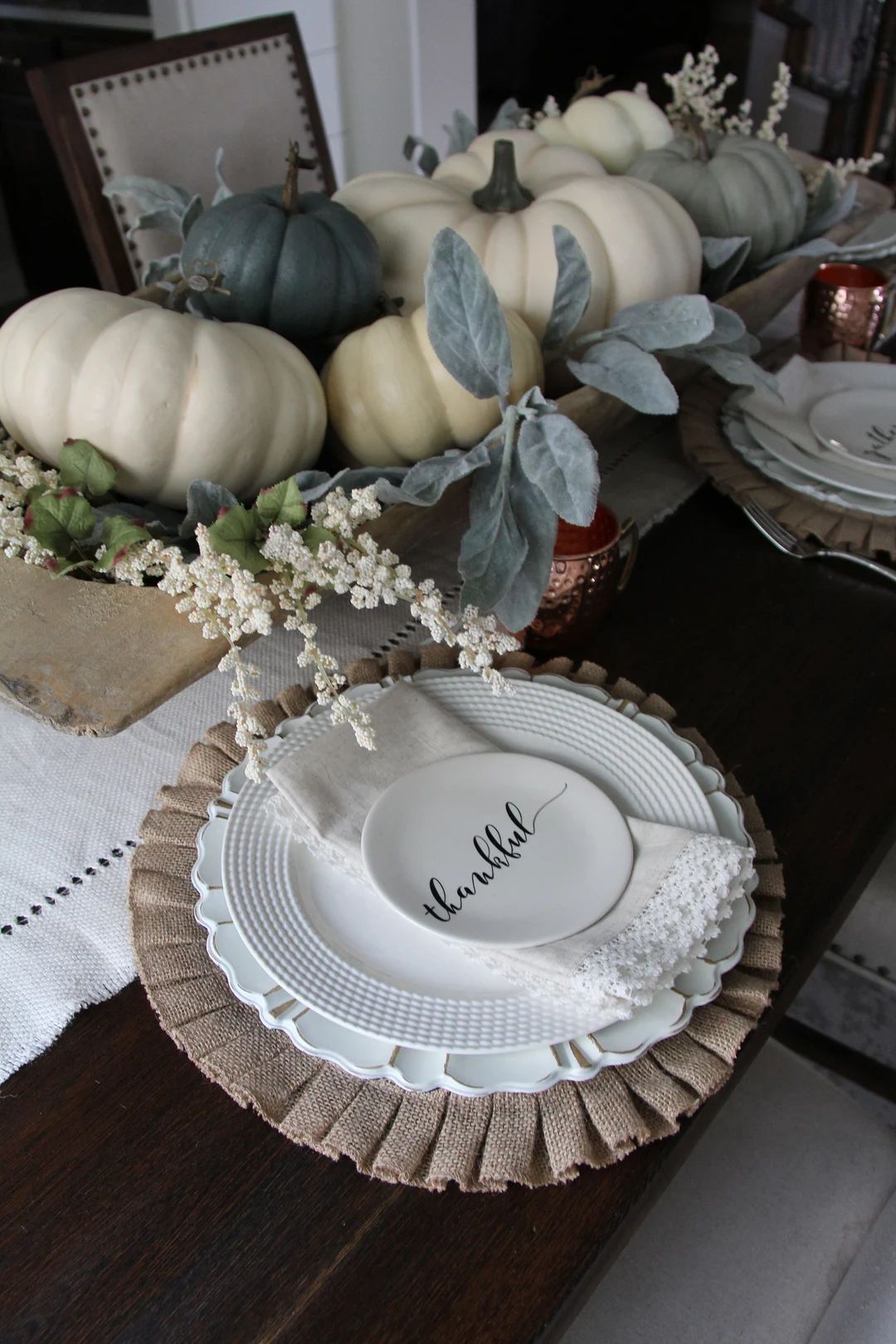 Ruffles burlap placemat 16'' diameter  -Thanksgiving placemats- Home Round place mats  - Wedding ... | Etsy (US)