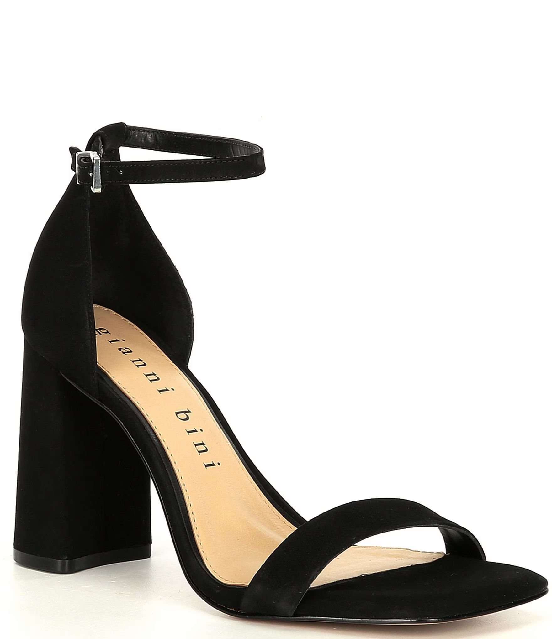 Maileigh Suede Square Toe Block Heel Dress Sandals | Dillards