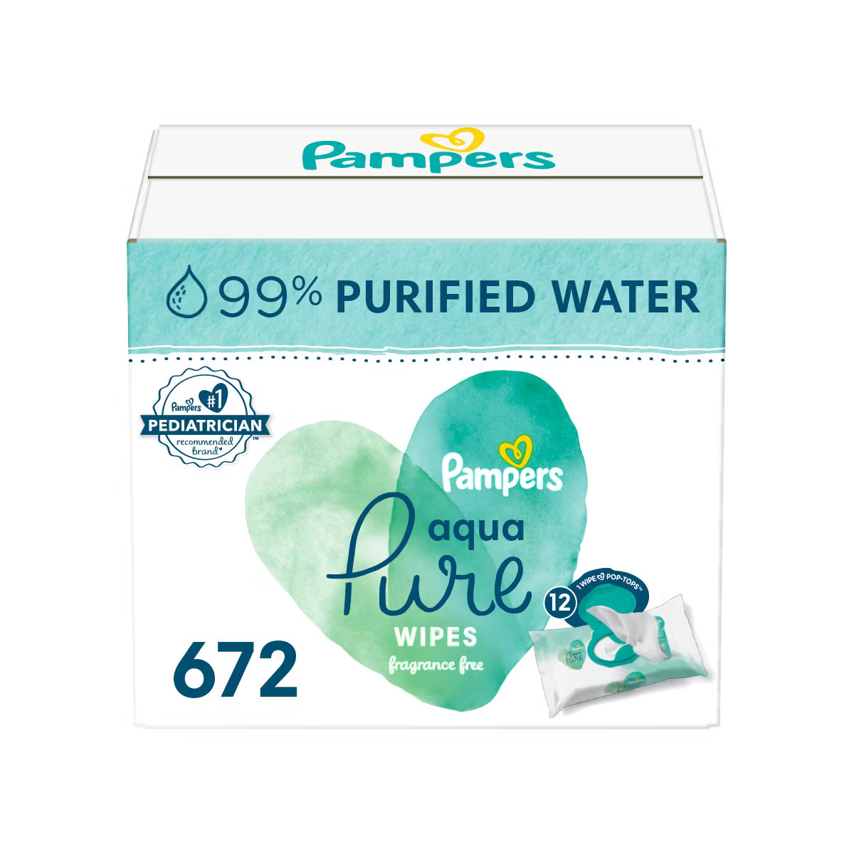 Pampers Aqua Pure Sensitive Baby Wipes (Select Count) | Target