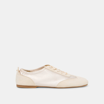 Itzy Sneakers in Vanilla Satin Size 5 By Dolce Vita | DolceVita.com