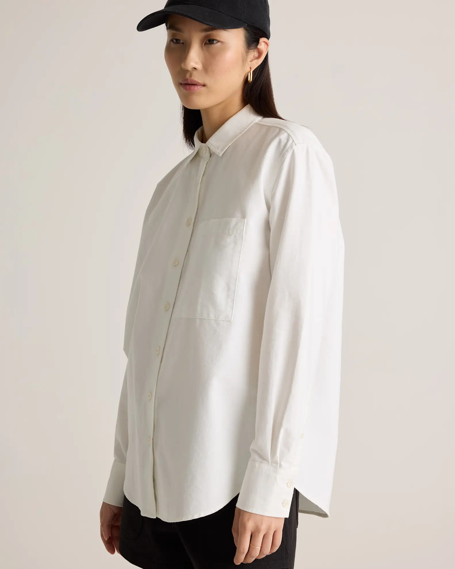 Organic Cotton Relaxed Oxford Shirt | Quince