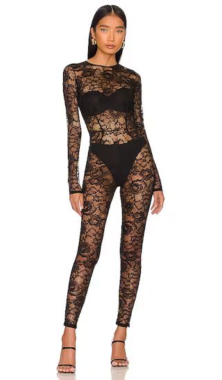 Lace Catsuit in Black | Revolve Clothing (Global)