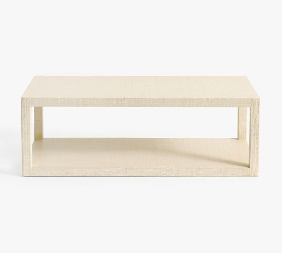 Cape Rectangular Woven Coffee Table (50") | Pottery Barn (US)