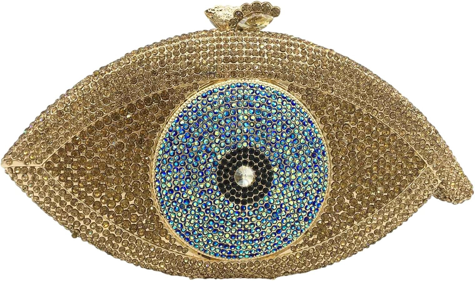 Boutique De FGG Evil Eye Clutch Purse for Women Glitter Evening Bags Crystal Clutch Party Dinner ... | Amazon (US)