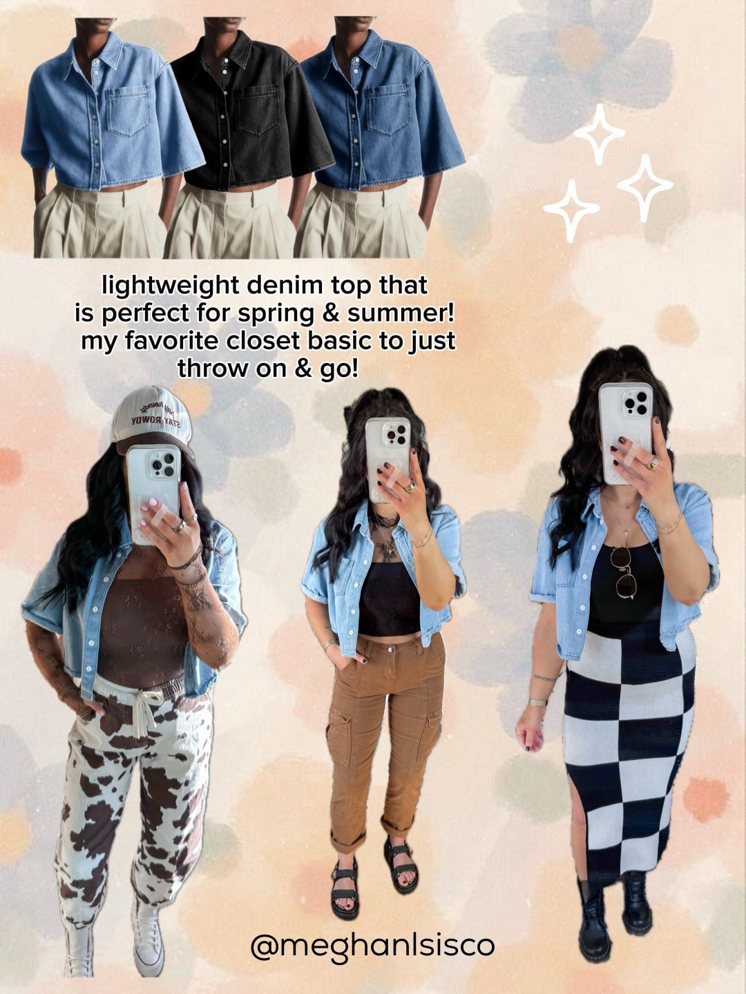 Love this short sleeve denim top for spring & summer! Perfect to layer under (I did cuff my sleeves!) — I’m wearing a size small. 🤍 



#LTKootd #LTKSaleAlert