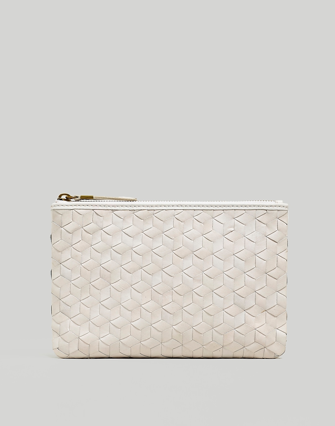 The Leather Pouch Clutch: Woven Edition | Madewell