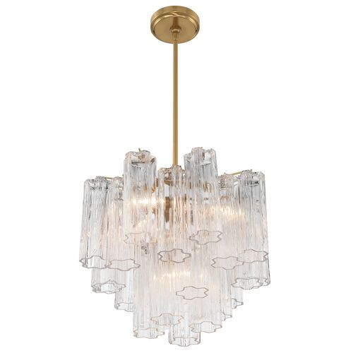 Addis Glass 4-Light Chandelier - Crystorama - Clear | Ceiling Fixture, Ceiling Light - Statement Piece, Decorative | One Kings Lane