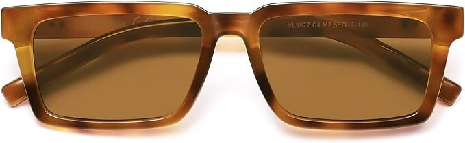 VANLINKER Retro Rectangular Polarized Sunglasses for Women Men Trendy Small Chic 80s 90s Square S... | Amazon (US)