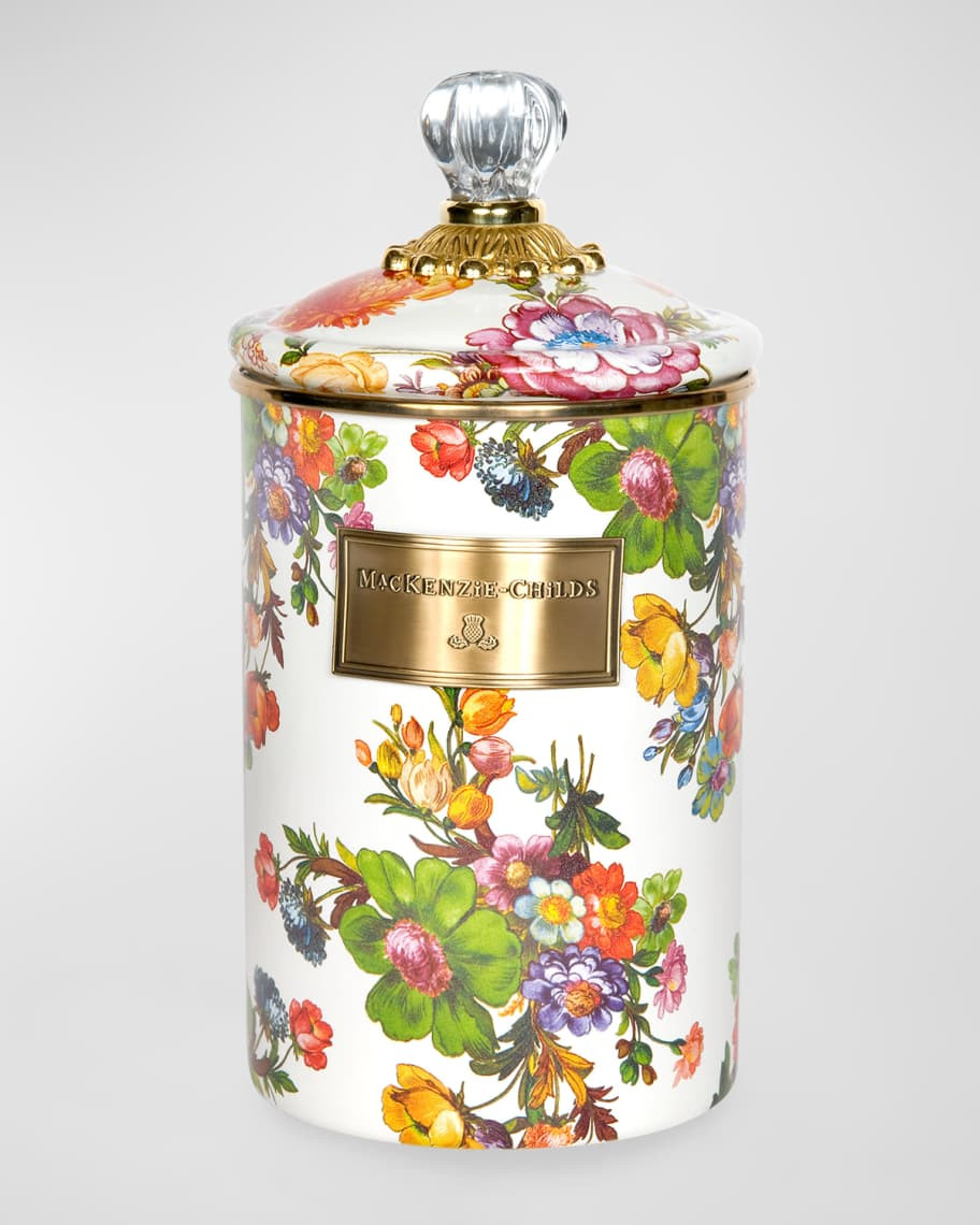 MacKenzie-Childs Flower Market Canister, Large | Neiman Marcus