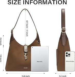 CLUCI Hobo Bags for Women, Soft Vegan Leather Purses with Adjustable Strap, Lightweight Shoulder ... | Amazon (US)