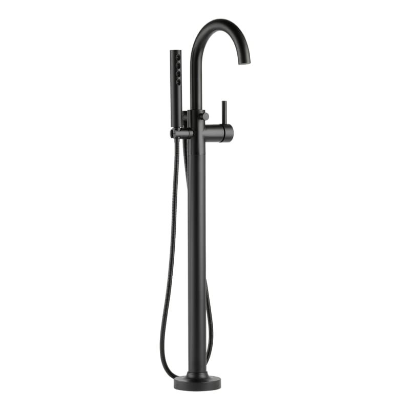 Brizo T70175 Floor Mounted Tub Filler with Built-In Diverter with Hand Shower an | Build.com, Inc.