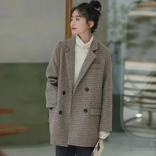 Houndstooth Coat | YesStyle Global