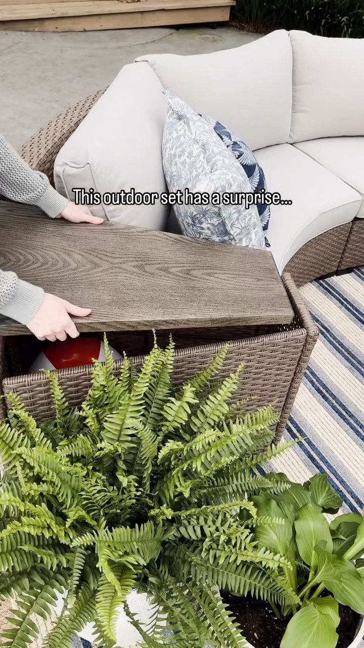 
We really needed some backyard toy storage where our kids can easily access them, and this is doing the job beautifully! 

The curved shape looks designer, but I found it for under $800 per set. 

#patiofurniture #backyardfurniture #outdoorfurnituredesign #outdoorstorage #backyardideas

#LTKspring