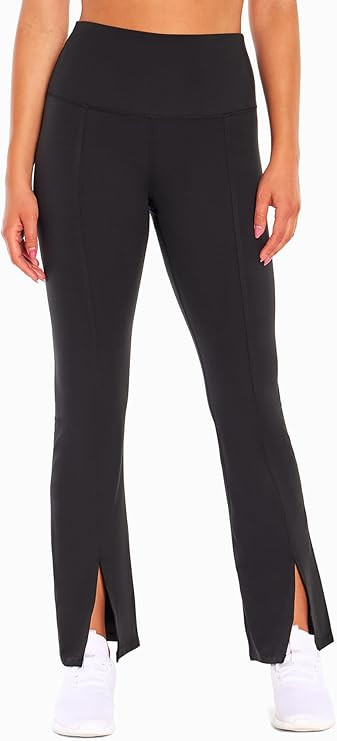 Zobha Women's Daily Ultra High Rise Slit Front Flare Pant | Amazon (US)