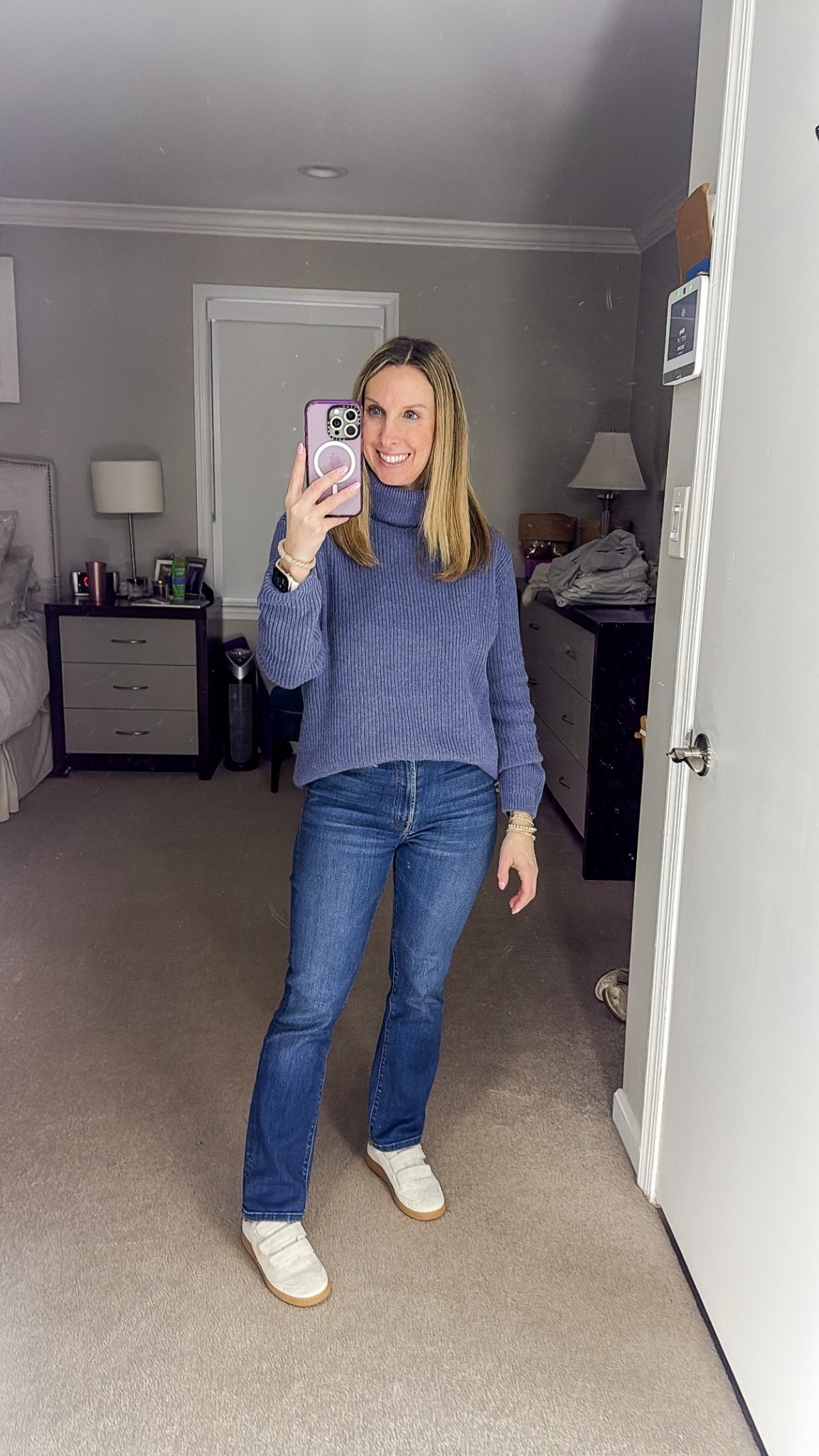 Comfy cozy cashmere turtleneck from quince 

#LTKPetite #LTKOver40