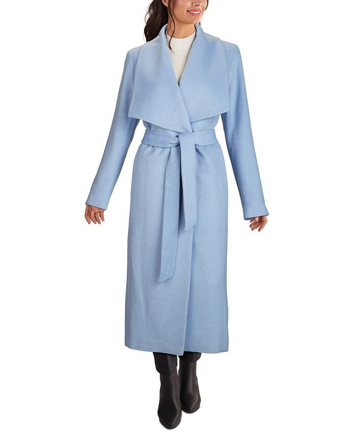 Cole Haan Maxi Belted Wrap Coat & Reviews - Coats & Jackets - Women - Macy's | Macys (US)