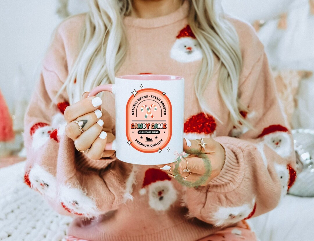 Christmas Mug Seasonal Decor Pinkmas Gift for Her Christmas - Etsy | Etsy (US)