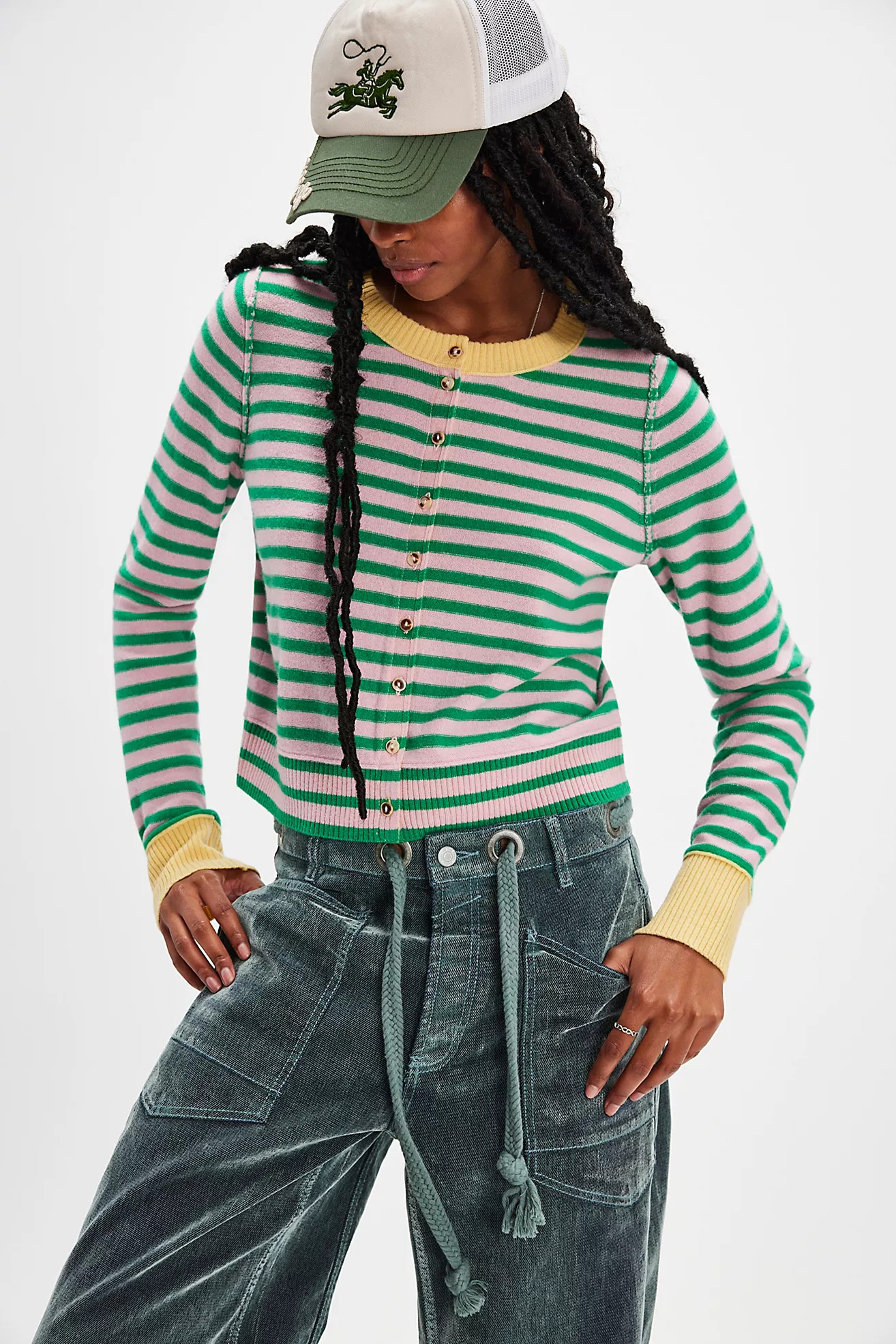 Nocturnal Stripe Cardi | Free People (Global - UK&FR Excluded)