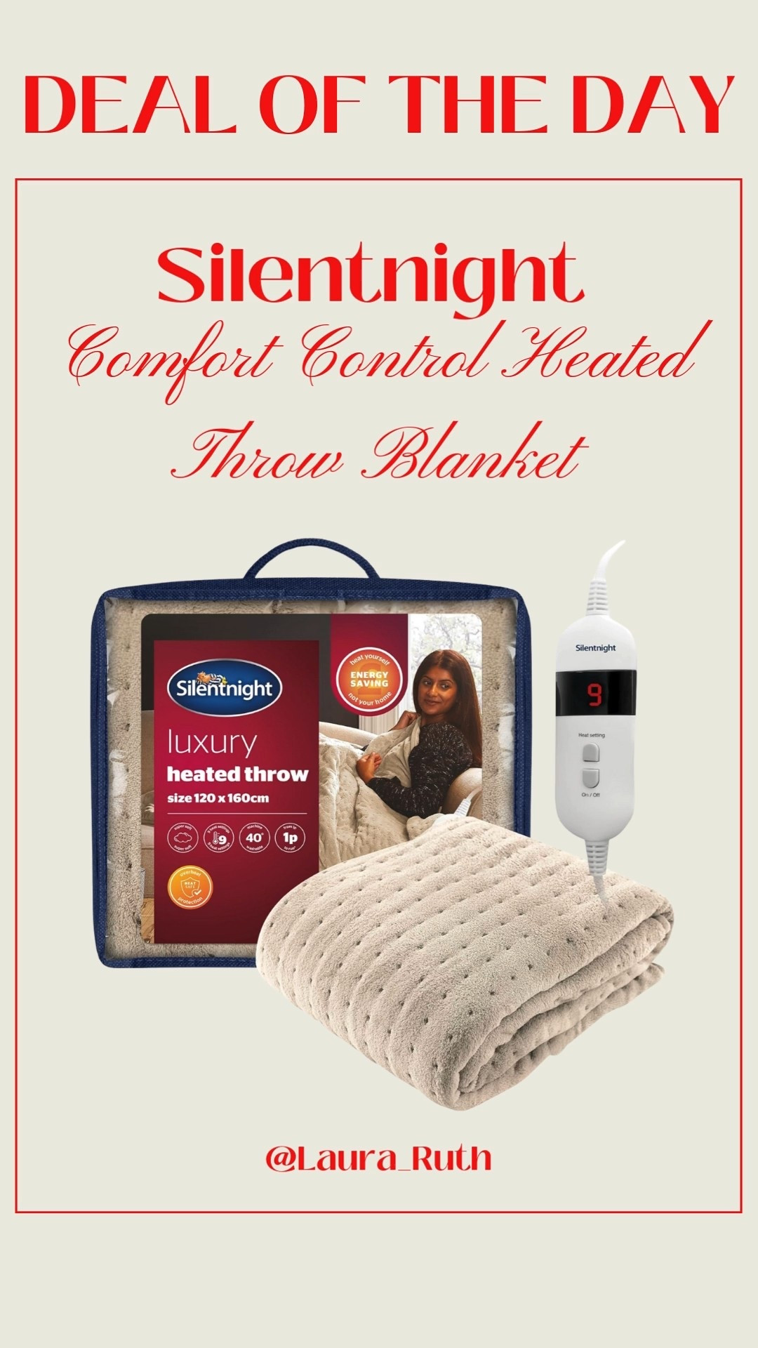 Sharing an amazing Black Friday Deal of the Day, the Silentnight Comfort Control Heated Throw Blanket! This ultra-soft, fast-warming heated throw is perfect for cosy nights on the sofa, chilly mornings, or gifting during the holidays. With multiple heat settings and a super plush feel, it’s such a good home-comfort find and an ideal winter essential. If you’ve been looking for a cosy Amazon deal or the perfect seasonal gift, this is one of my top LTK Black Friday picks!

#LTKhome #LTKgiftguide #LTKCyberWeek