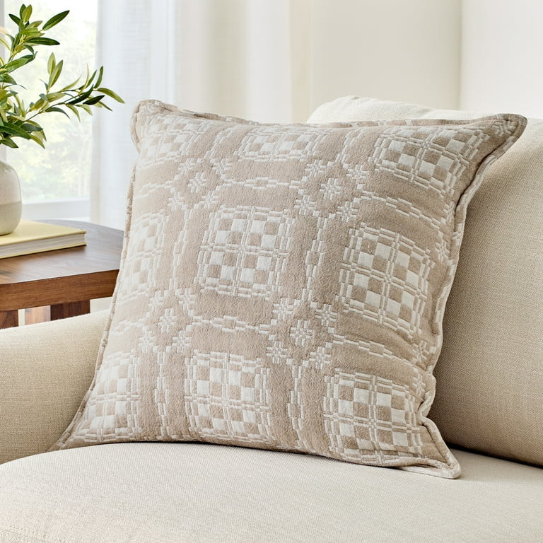 Better Homes & Gardens 20"x20" Reversible Welsh Check Gauze Throw Pillow(1 Count) | Walmart (US)