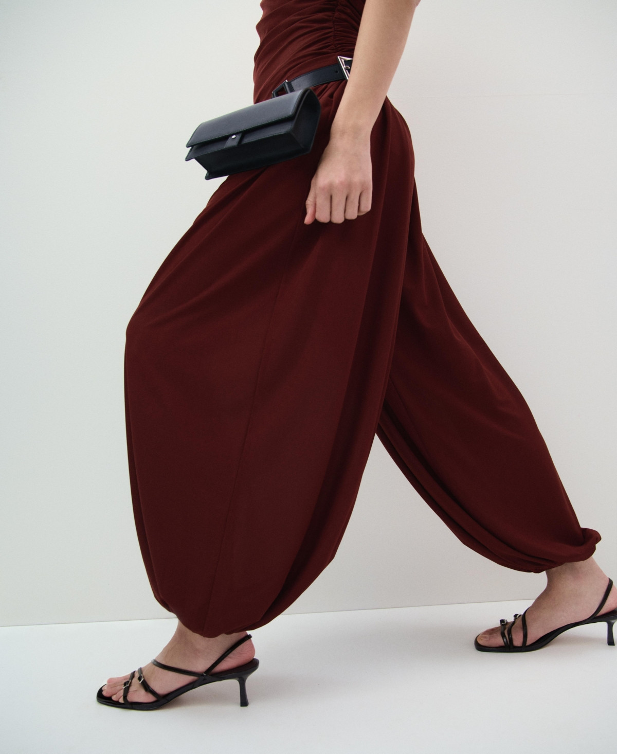 Mango Women's Mid-Rise Balloon Pants - Russet | Macy's