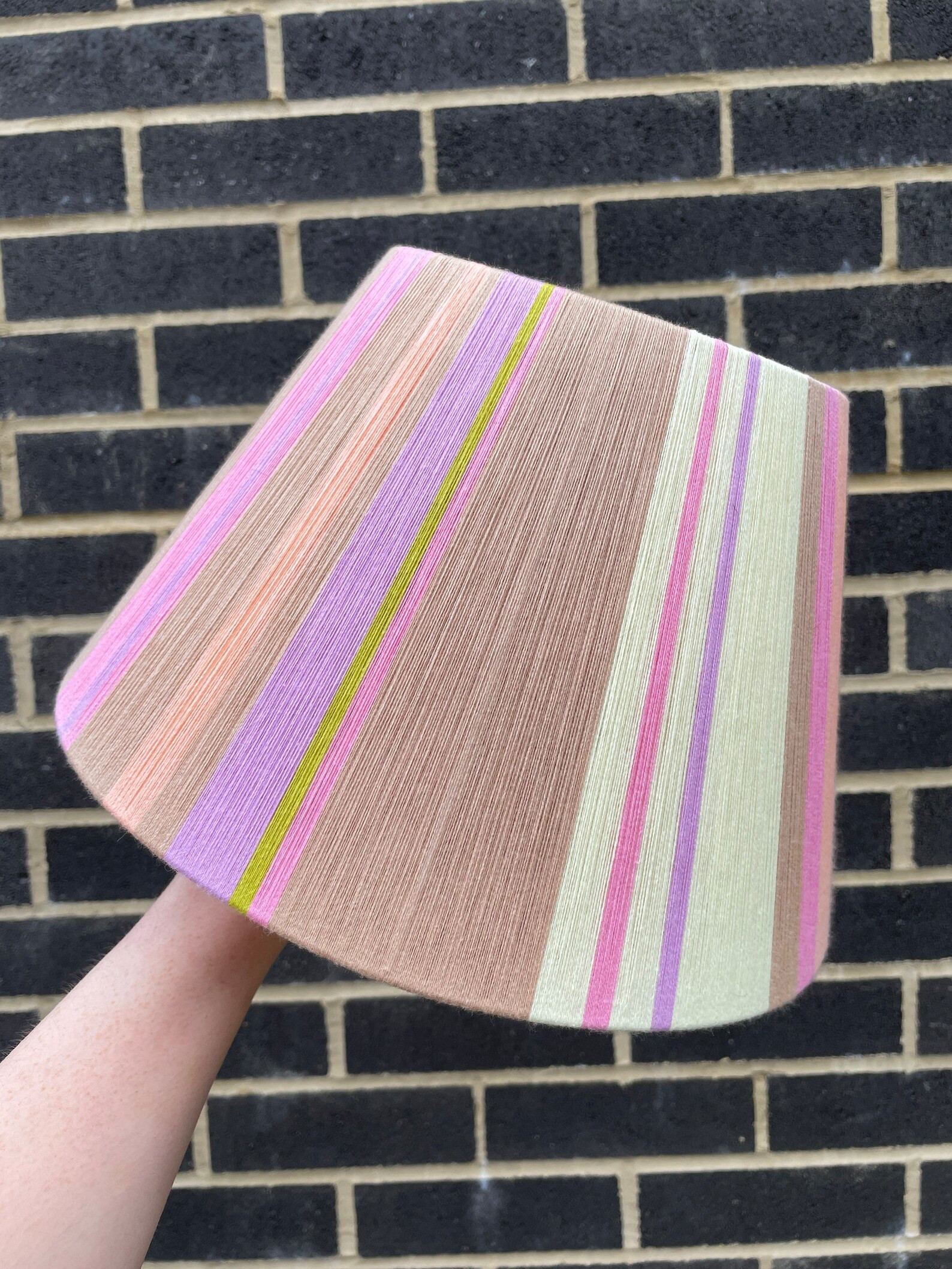 Pastel Yarn Wrap Table Lampshade Bon Bon Style - Etsy | Etsy (US)