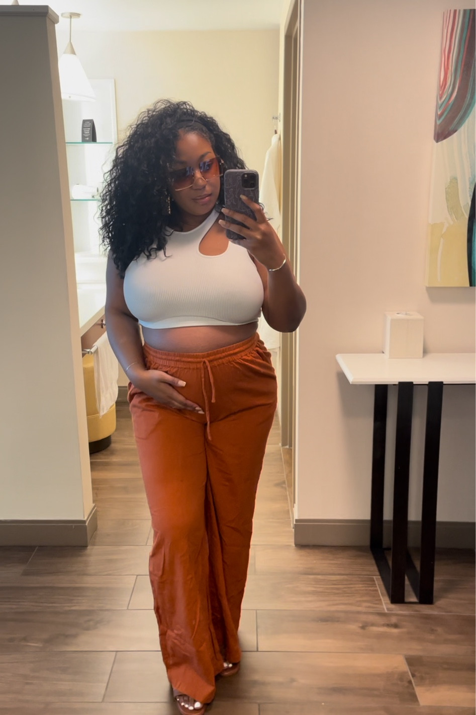 Vacation outfit inspiration 

Wide leg trousers, crop tops, sandals, Casual outfit, comfy outfit, heatwave outfit, summer outfit, vacation outfit, holiday outfit, asymmetric top, white top, crop top, loose trousers, casual trousers, linen trousers, brown sandals, leather sandals, Walmart, ASOS, H&M, Amazon Fashion, Ego

#LTKplussize #LTKbump #LTKmidsize