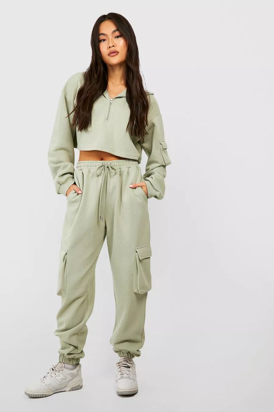 Cargo Pocket Hooded Tracksuit | Boohoo.com (US & CA)