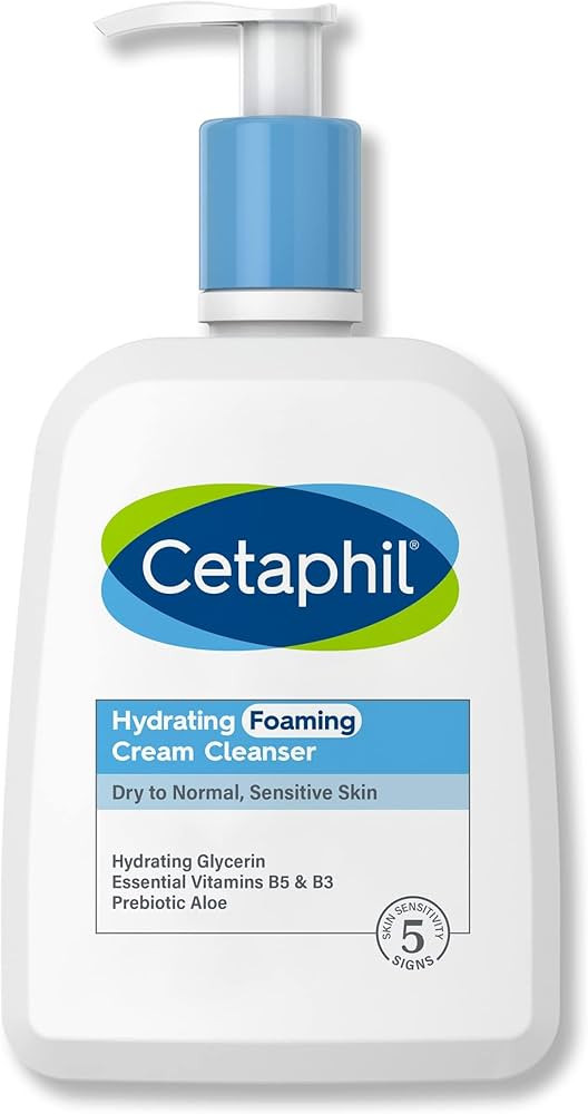 Cetaphil Cream to Foam Face Wash, Hydrating Foaming Cream Cleanser, 16 oz, For Normal to Dry, Sen... | Amazon (US)