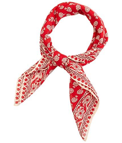 Amazon.com: Madewell Women's Washed Bandana, Tropical Coral, Red, Print, One Size : Clothing, Sho... | Amazon (US)