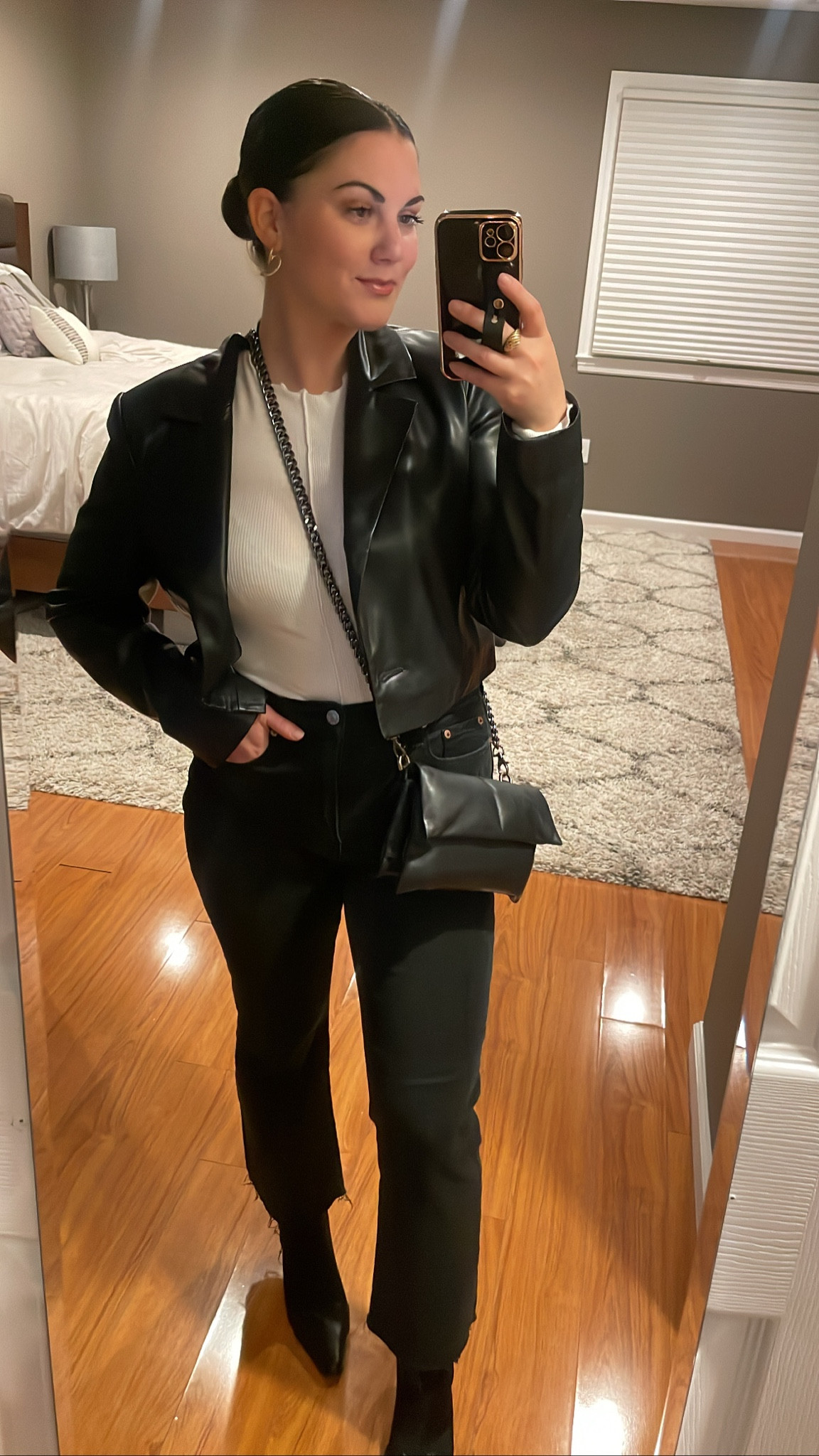 I wore this out for a night in NYC. I love the Abercrombie vegan leather jackets.

#LTKstyletip #LTKSeasonal