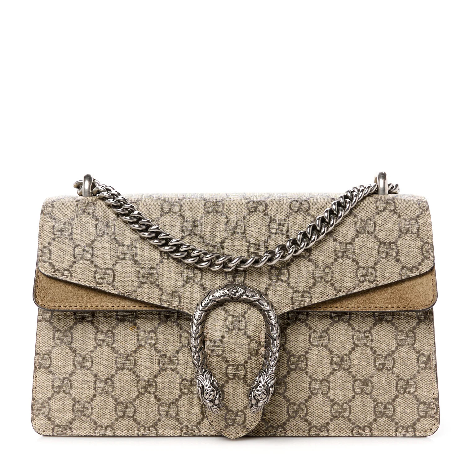 GG Supreme Monogram Small Dionysus Shoulder Bag Taupe | FASHIONPHILE (US)