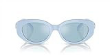 Swarovski SK6002 Sunglasses, Light Blue/Light Blue Mirrored Silver, 53 mm | Amazon (US)