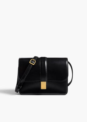 KHAITE - Blake Crossbody Bag In Black Leather | Khaite