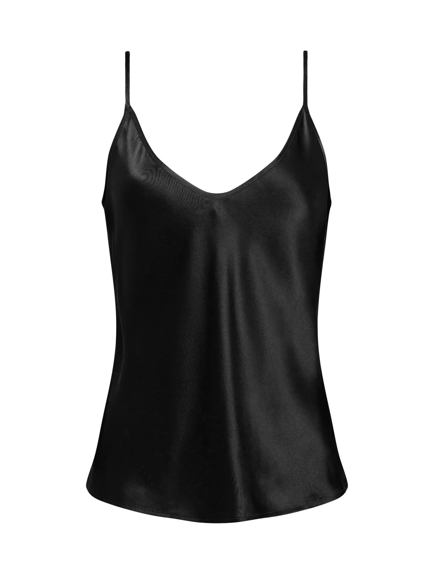 L'AGENCE Lexi Silk Camisole in Black | L'Agence