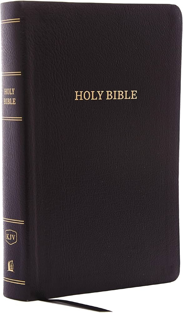 KJV Holy Bible: Personal Size Giant Print with 43,000 Cross References, Black Bonded Leather, Red... | Amazon (US)