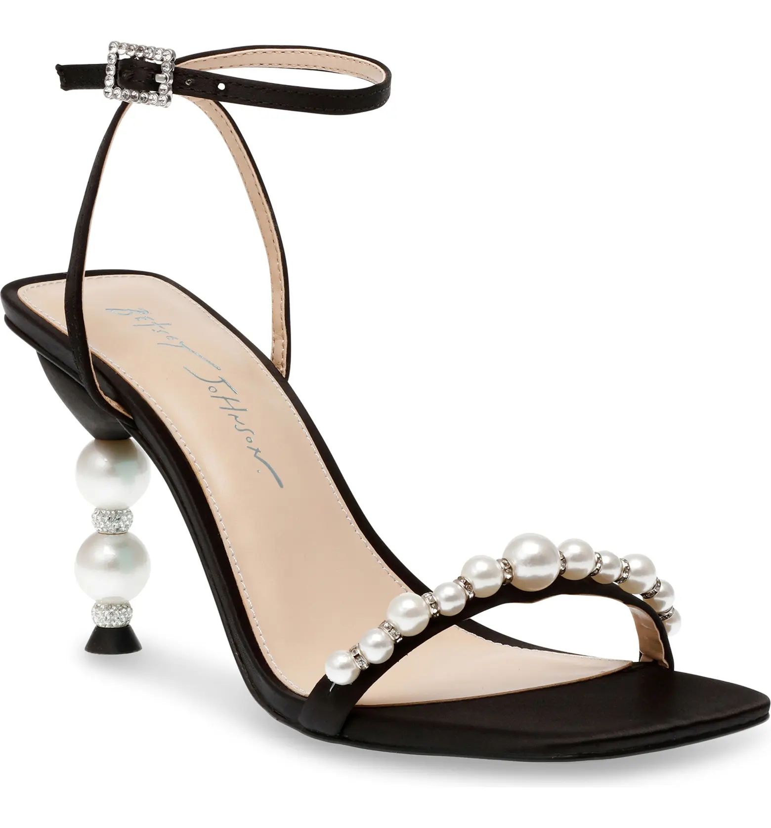 Jacy Imitation Pearl Ankle Strap Sandal (Women) | Nordstrom