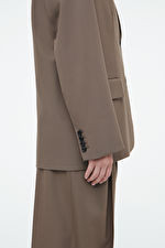 RELAXED SINGLE-BREASTED WOOL-BLEND BLAZER | COS (US)