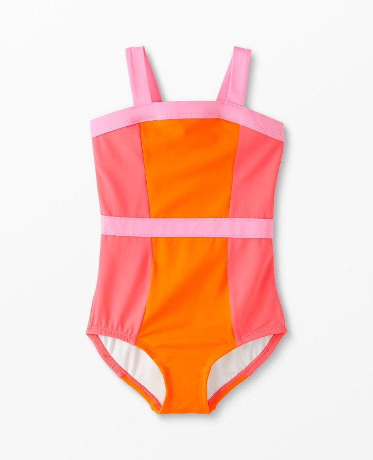 Colorblock One Piece Swimsuit | Hanna Andersson