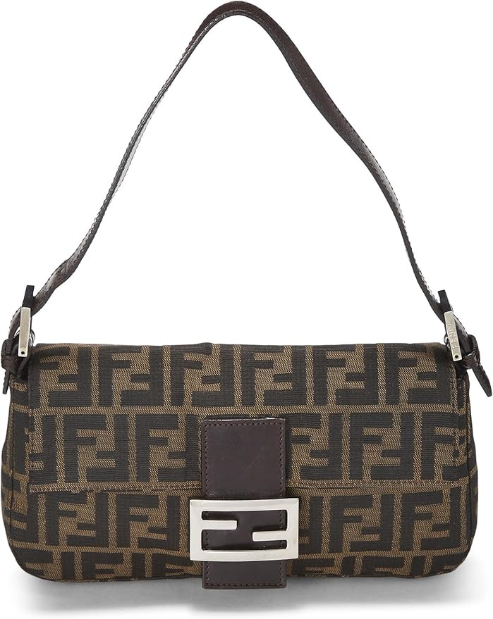 Amazon.com: Fendi, Pre-Loved Brown Zucca Canvas Baguette, Brown : Luxury Stores | Amazon (US)
