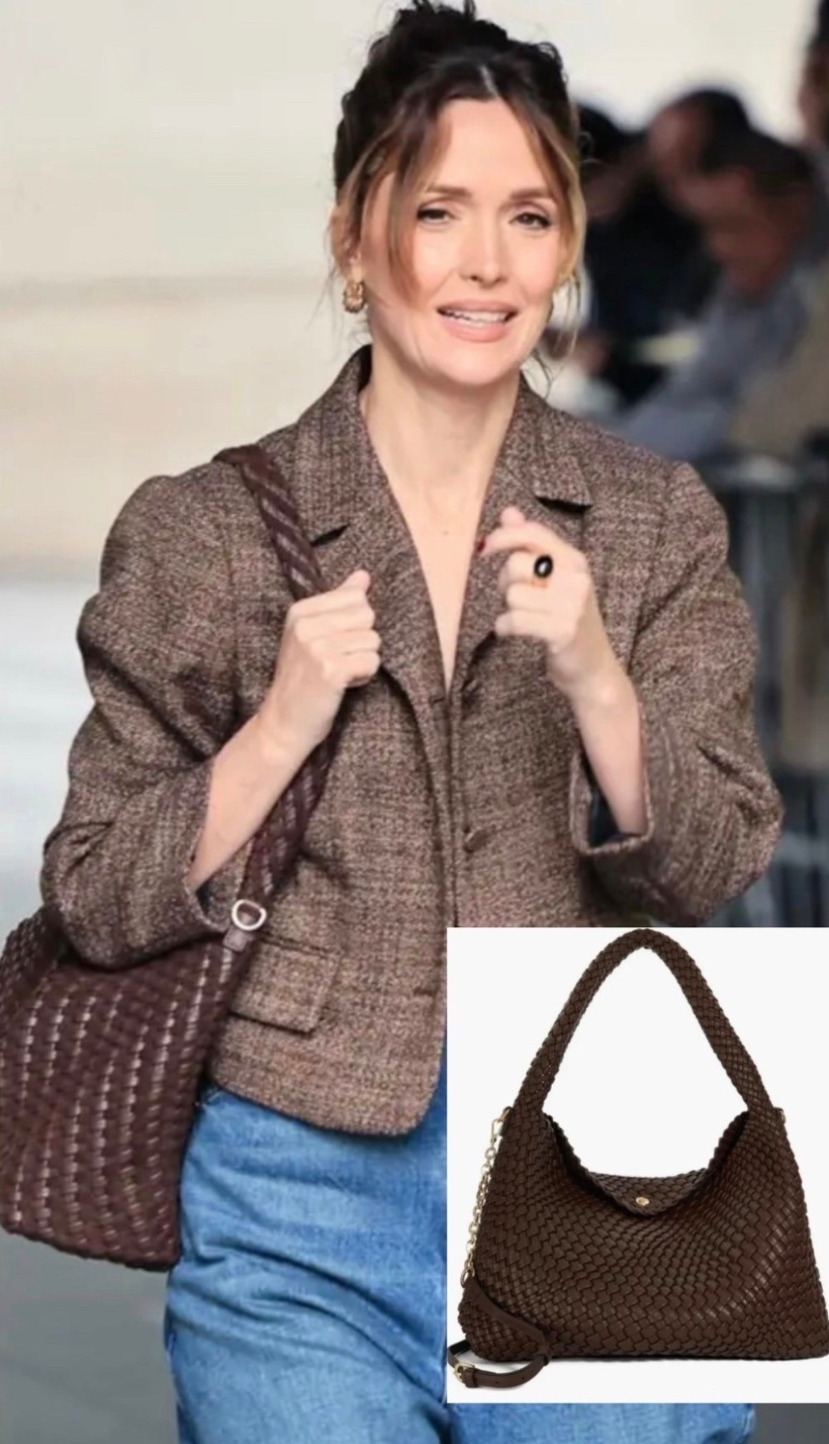 celebs go-to bag, the large Dune London Deliberate.

Katie Holmes, Bella Hadid and Daisy Edgar-Jones are just a few of the fashionistas who have worn the style, which is surprisingly under $200. The woven, slouchy bag comes in different sizes and a range of pretty colors.

#LTKSeasonal #LTKitbag #LTKstyletip

#LTKdayinmylife