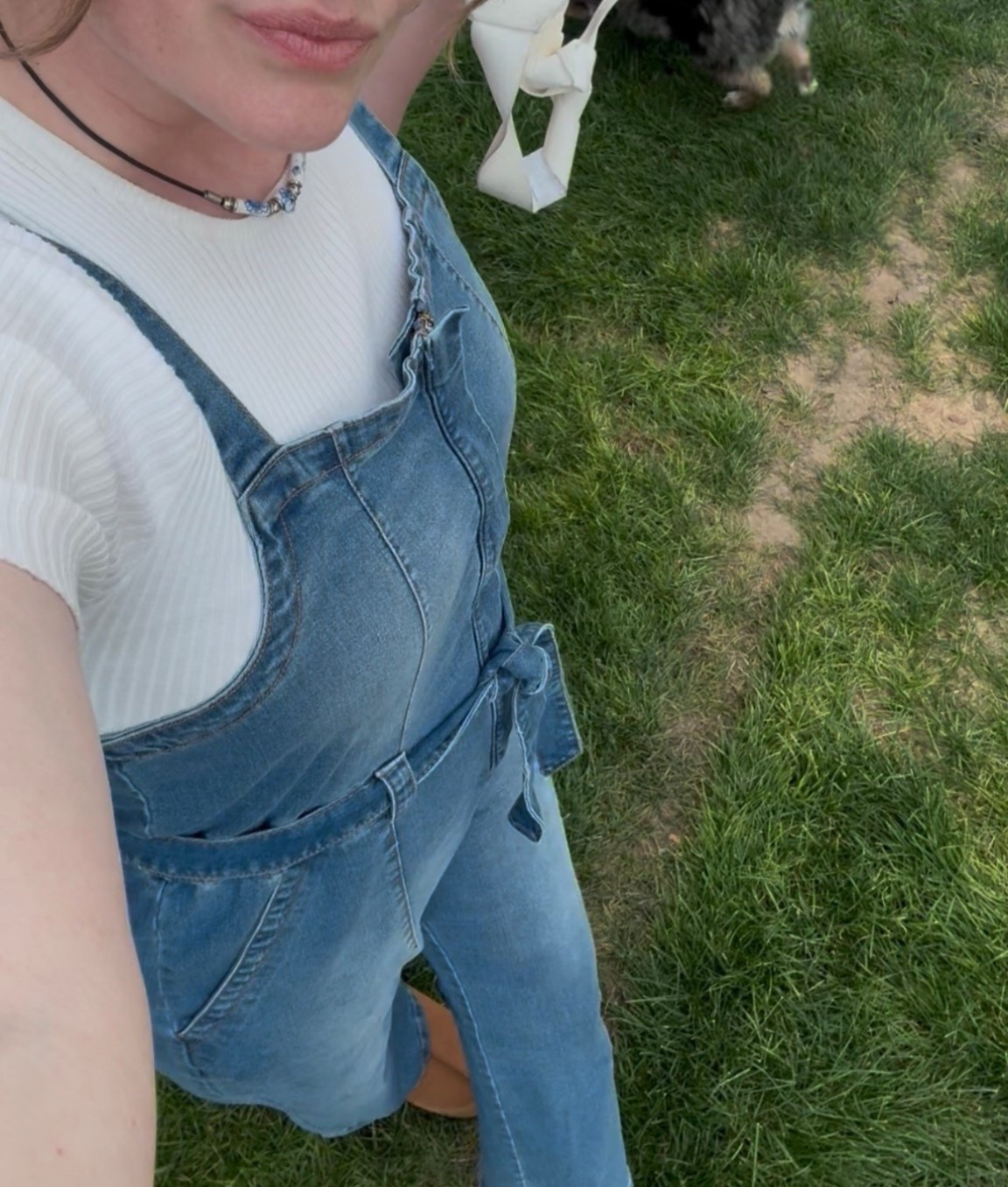 OOTD: Front-zip denim overalls are having their moment — love how the waist tie gives that cinched, put-together vibe while still being effortless. Paired with a ribbed short-sleeve knit top, Sherpa-lined booties, gold hoop earrings, & a cream crossbody bag. Finished with a blue-and-white necklace. Cozy. Classic. Effortless. Flattering. 💅🏻

#LTKGiftGuide #LTKCyberWeek #LTKootd