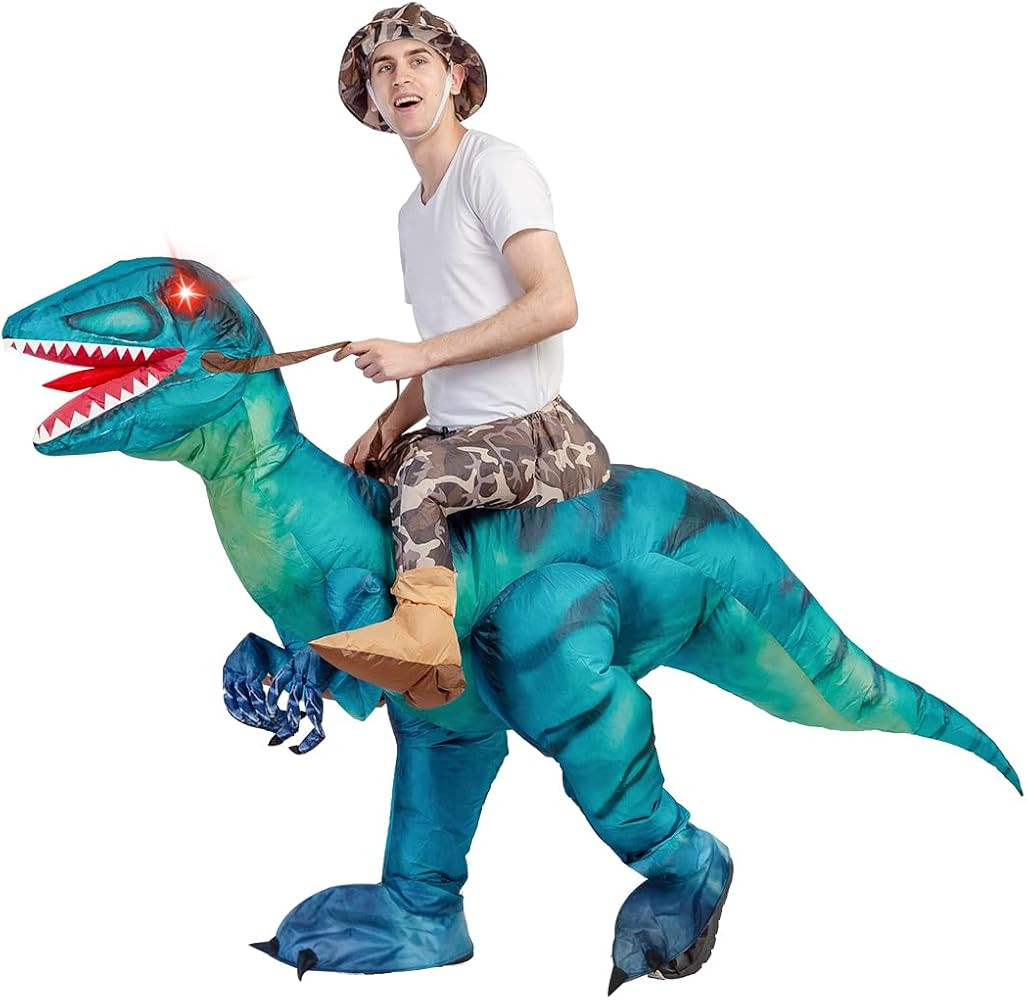 GOOSH Inflatable Dinosaur Costume for Adult Halloween Costume Women Man Funny Blow up Costume for... | Amazon (US)