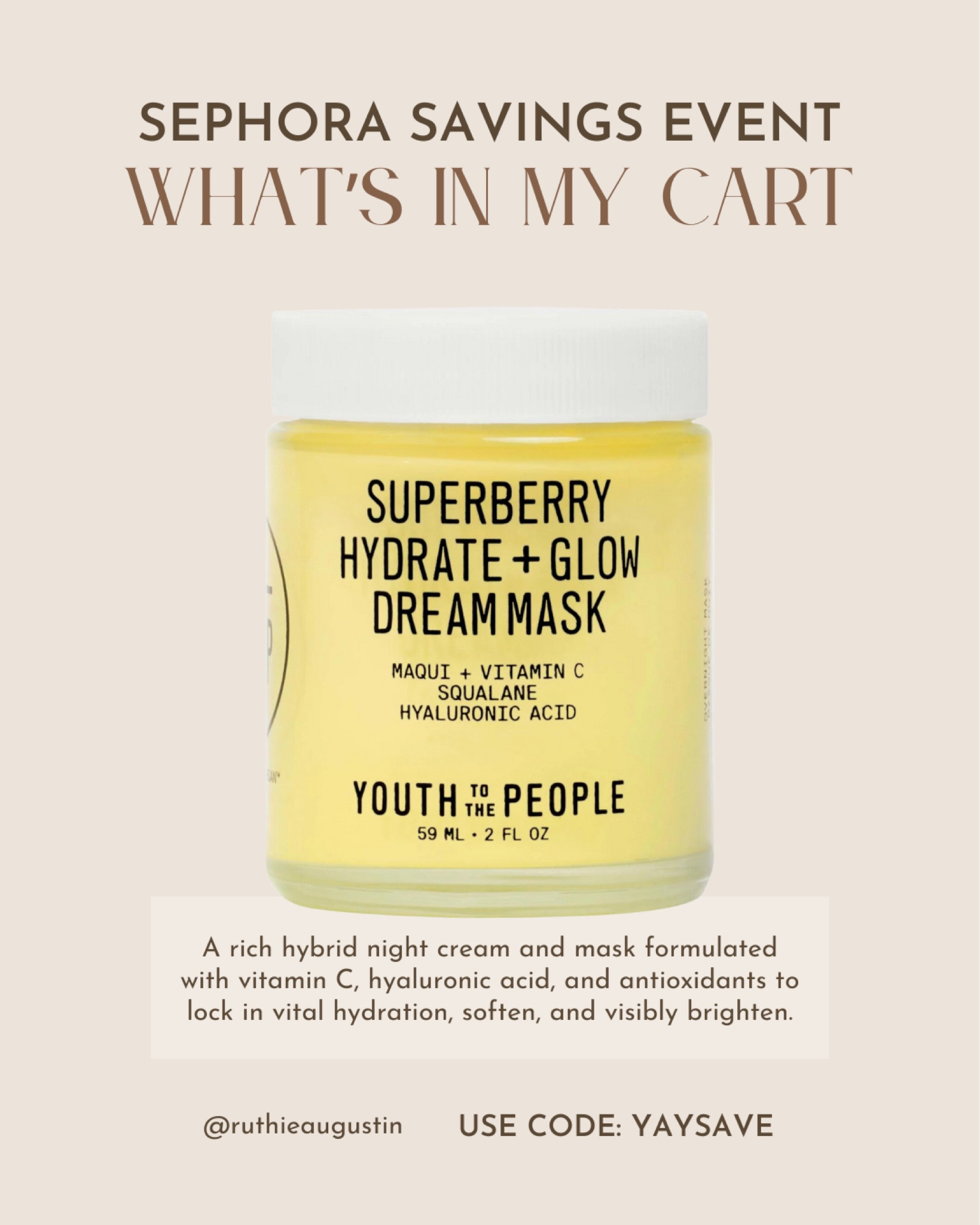 Shop my favorite night cream by Youth To The People. 

#LTKxSephora #LTKsalealert #LTKfindsunder50