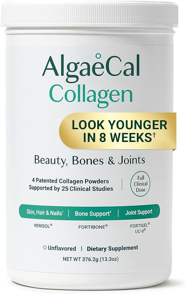 ALGAECAL Collagen: 4 Clinically-Supported Peptides VERISOL®, FORTIGEL®, UC-II®, FORTIBONE®, A... | Amazon (US)