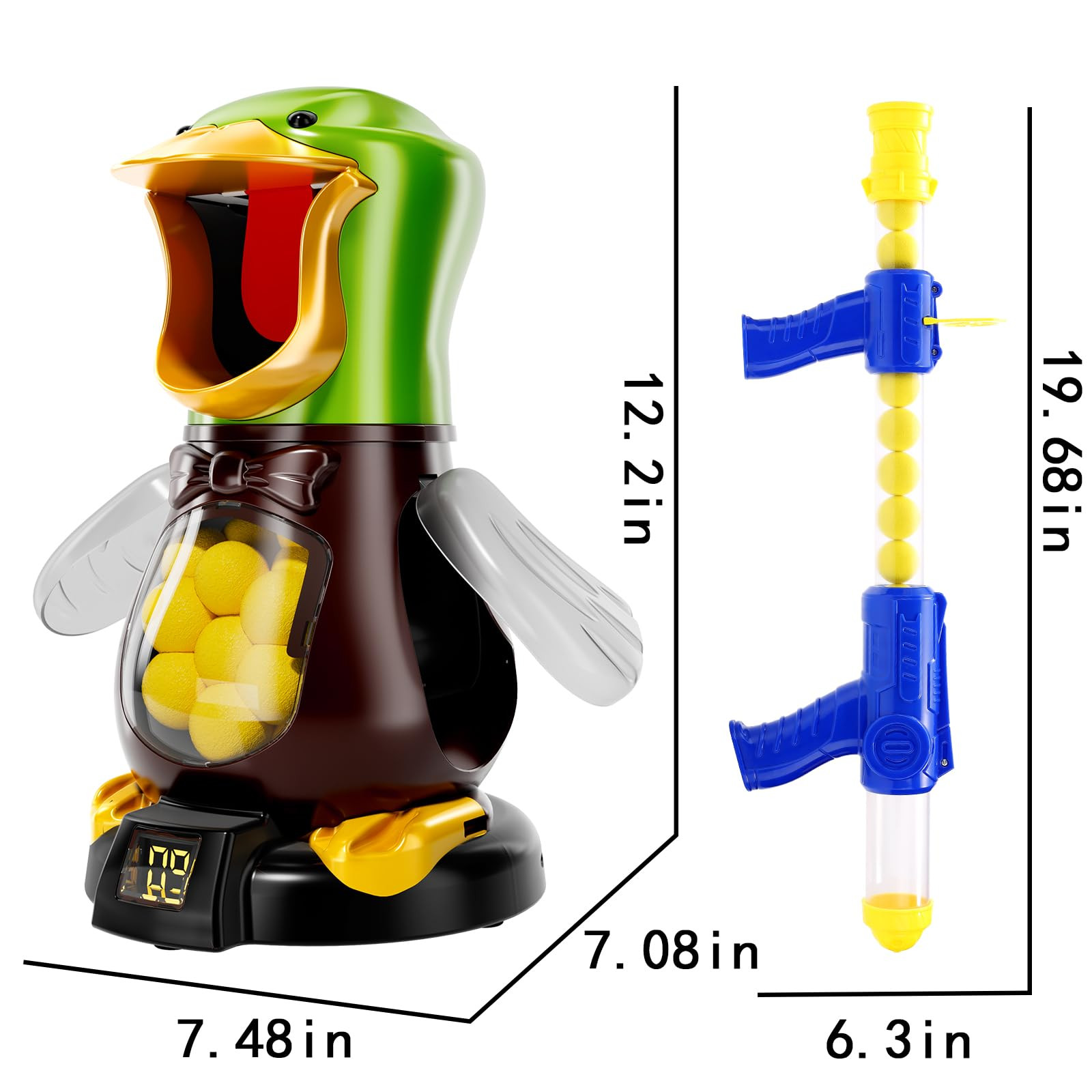 BABY HOME Duck Shooting Toys for Kids 3-5 Years, 2 Packs of Foam Shooting Toy with Movable Shooti... | Amazon (US)