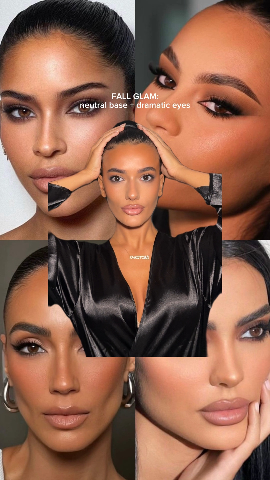 neutrals + drama for fall makeup 