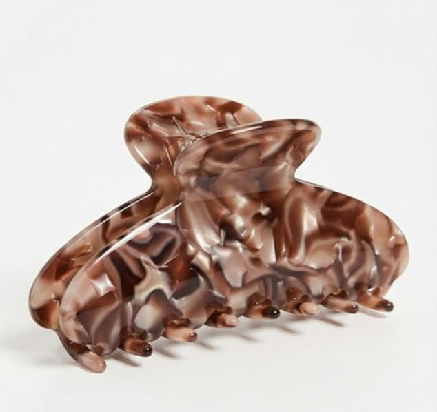 4 Inch Large Cellulose Acetate Hair Claw, Large Elegant Accessory for Thick Hair, Cute Acetate Ha... | Amazon (US)